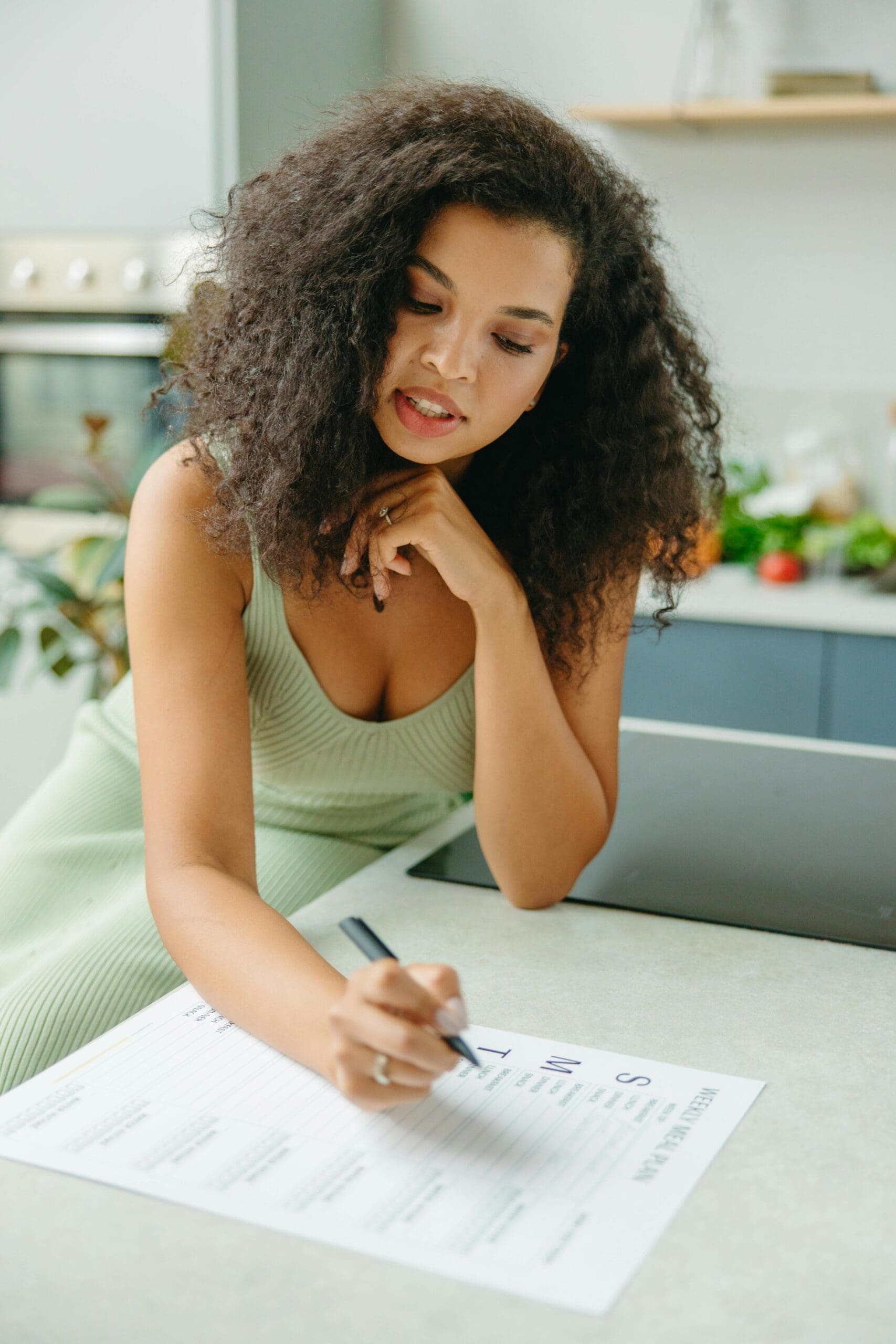 type a mom meal planning for her family